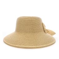 Chapeau de Paille Beige Femme Via Lorenzo Bohème pas cher