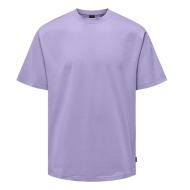 T-shirt Violet Homme Only & Sons Onsfred Life vue 3
