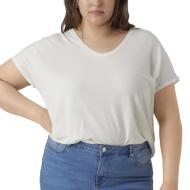 T-shirt Blanc Femme Vero Moda Aya Curve