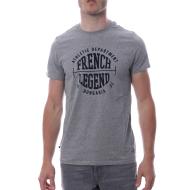 Tee-shirt Gris Homme HUNGARIA FRENC R NECK pas cher