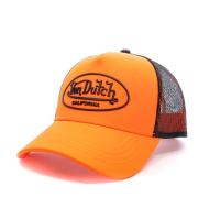 Casquette Noir/Orange Homme Von Dutch LEA01 pas cher