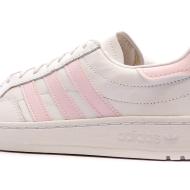 Baskets Blanche/Rose Femme Adidas Team Court vue 7