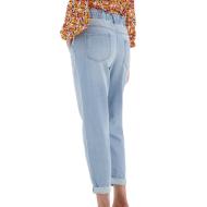 Jean Mom Bleu Femme JDY Sisse Hw vue 2