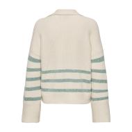 Pull Ecru/Vert à rayures Femme Only Monna vue 2
