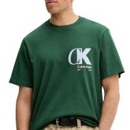 T-shirt Vert Homme Calvin Klein Jeans Ss 20s Eu pas cher