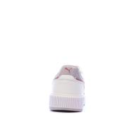 Baskets Blanches/Roses Fille Puma Carina Mia vue 3
