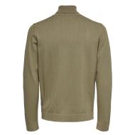 Pull Col roulé Taupe Homme Only & Sons Reg 12 vue 2