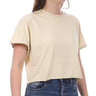 T-Shirt Crop Jaune JDY Femme Agnes pas cher