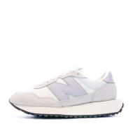 WS237 Baskets Blanche/Violet Femme New Balance pas cher