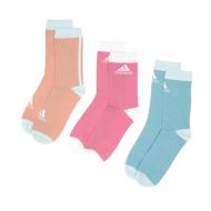 Lot x3 Paires De Chaussettes Bleues Femme Adidas LK Ankle pas cher