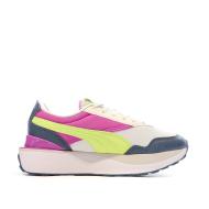 Baskets Blanche/Jaune Femme Puma Cruise Rider vue 2