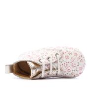 Chaussons Blanc à Fleurs Fille Aster Layas vue 4