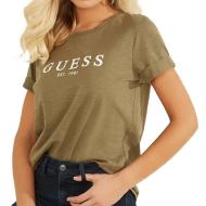 T-shirt Kaki Femme Guess 1981