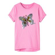 T-shirt Rose Fille Name it Fenka pas cher