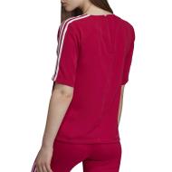 T-shirt Rose Femme Adidas 3 Stripes DV0853 vue 2