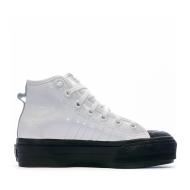Baskets Blanc/Noir Femme Adidas Adidas Nizza vue 2