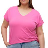 T-shirt Rose Fushia Femme Vero Moda Aya Curve