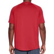 Maillot de sport Rouge Homme Under Armour Tech 2.0 SS vue 2