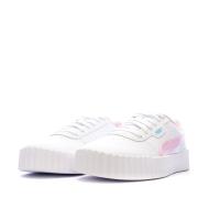 Baskets Blanc/Rose Fille Puma Carina 3.0 Jelly vue 6