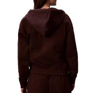 Sweat Zippé Marron Femme Calvin Klein Jeans Monologo French vue 2