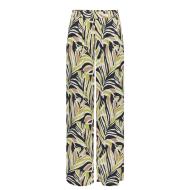 Pantalon fluide Noire/Blanc/Vert Femme JDY Nile Life vue 2