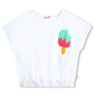 Weißes T-Shirt für Mädchen von Billieblush U20073 Ansicht 2