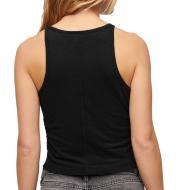Débardeur Noir Femme Superdry Superdry Ruched vue 2