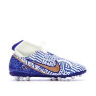 Chaussures de Football Bleues Nike Jr Zoom Superfly 9 Acad MDS AG vue 2