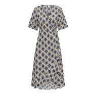 Robe longue Bleu/Blanc/Noir Femme Only Leah