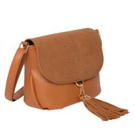 Sac bandoulière Camel Femme Manoukian Amy vue 3