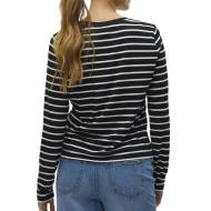 Haut Noir Vero Moda Snclara Heart T [6a2fb29c18ef6] vue 2