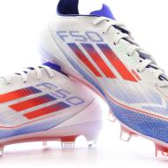 Chaussures Football Bleu/Rouge Homme Adidas F50 Pro vue 7