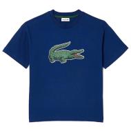 Camiseta azul para niño de Lacoste TJ12071 ver 2