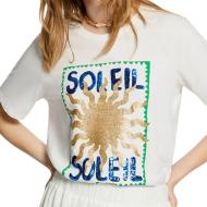 Morgan Women’s White T-shirt with Lettering affordable