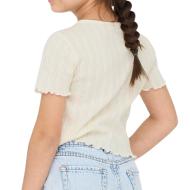 Camiseta blanca para niña de la marca ONLY, modelo Kogcarlotta ver 2