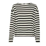 T-Shirt Manches Longues Noir/Blanc Femme Vero Moda Palma