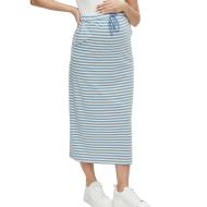 Jupe Blanc/Bleu Femme Mamalicious Molly pas cher