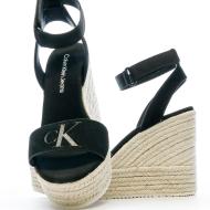 Sandales Compensées Noires Femme Calvin Klein Jeans Wedge Sandal vue 7