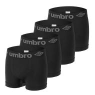 x4 Boxers Noir Homme Umbro AS1B2 pas cher