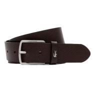 Ceinture Marron Cuir Homme Lacoste 35 Grainé pas cher