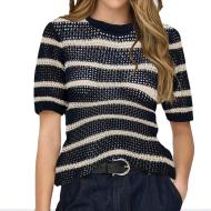 Pull en Maille Marine Femme JDY Stripe