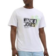 T-shirt Blanc Homme Jack & Jones Axon