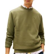 Sweat Vert Foncé Homme Tommy Hilfiger Reg Flag Crews