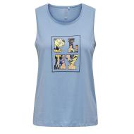 Débardeur Bleu Femme Only Life Tank pas cher