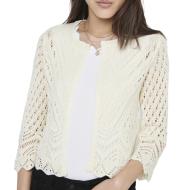 Cardigan Ecru FemmeJDY Sun 3/4 Cropped