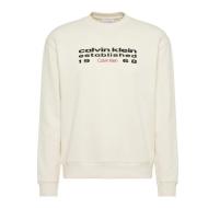 Pull Beige Homme Calvin Klein Jeans Terry Stckd pas cher