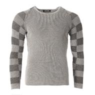 Pull Gris Homme Paname Brothers 2526 pas cher