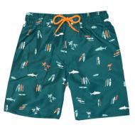 Short de Bain Vert Emeraude Garçon Sun Project Summer