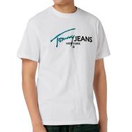 T-shirt Blanc Homme Tommy Hilfiger Spray Pop