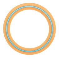 Frisbee anneau volant NO MARK 29 cm – Jeu d’extérieur fun et dynamique vue 2
